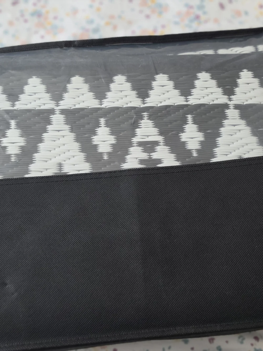 Black & White Geometric Indoor/Outdoor Door Mat